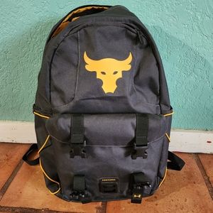 Under Armour Men's Project Rock Brahma Backpack Bag Casual Black 1364188-002
